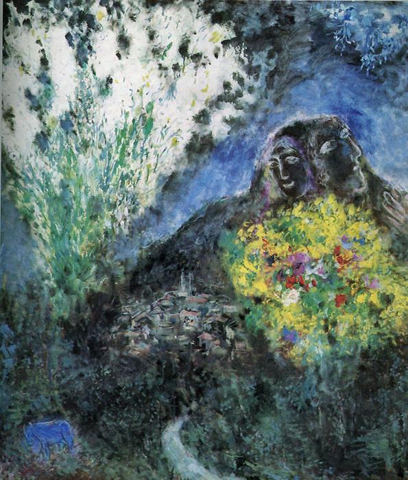 Nahe Saint Jeannet Zeitgenosse Marc Chagall Ölgemälde